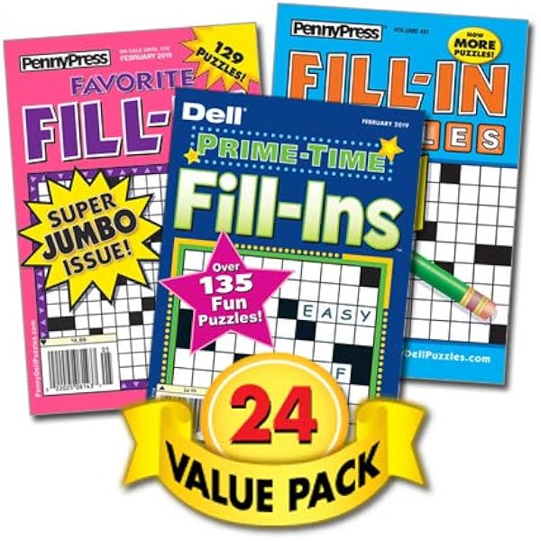Number Fill-In Puzzles for the Whole Family – 4 Pack [Paperback